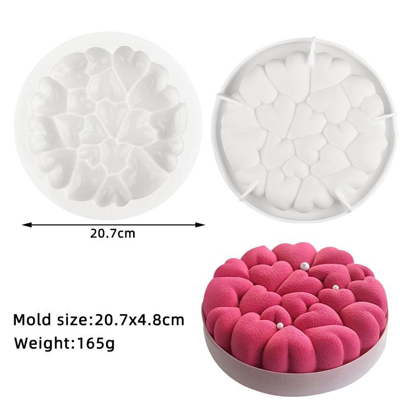 27 Style Silicone Cake Molds Pastry Bakeware Set Non-Stick Mousse Mould Party Dessert Baking Tools Decorating Pan Kitchen Tools Silicone Cupcake Baking Cups Food Grade Non-Stick Silicone Muffin Liners Stevvex