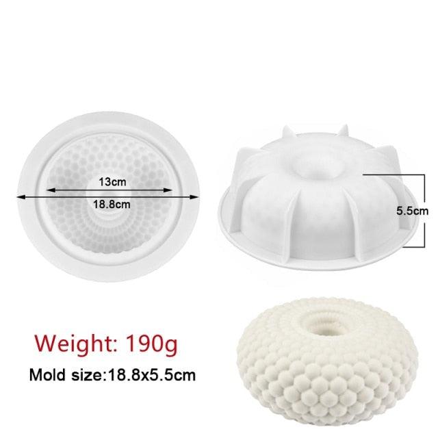 27 Style Silicone Cake Molds Pastry Bakeware Set Non-Stick Mousse Mould Party Dessert Baking Tools Decorating Pan Kitchen Tools Silicone Cupcake Baking Cups Food Grade Non-Stick Silicone Muffin Liners Stevvex