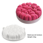 27 Style Silicone Cake Molds Pastry Bakeware Set Non-Stick Mousse Mould Party Dessert Baking Tools Decorating Pan Kitchen Tools Silicone Cupcake Baking Cups Food Grade Non-Stick Silicone Muffin Liners Stevvex