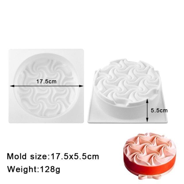 27 Style Silicone Cake Molds Pastry Bakeware Set Non-Stick Mousse Mould Party Dessert Baking Tools Decorating Pan Kitchen Tools Silicone Cupcake Baking Cups Food Grade Non-Stick Silicone Muffin Liners Stevvex