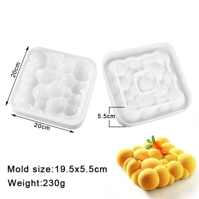 27 Style Silicone Cake Molds Pastry Bakeware Set Non-Stick Mousse Mould Party Dessert Baking Tools Decorating Pan Kitchen Tools Silicone Cupcake Baking Cups Food Grade Non-Stick Silicone Muffin Liners Stevvex
