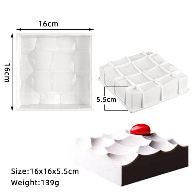 27 Style Silicone Cake Molds Pastry Bakeware Set Non-Stick Mousse Mould Party Dessert Baking Tools Decorating Pan Kitchen Tools Silicone Cupcake Baking Cups Food Grade Non-Stick Silicone Muffin Liners Stevvex