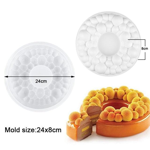 27 Style Silicone Cake Molds Pastry Bakeware Set Non-Stick Mousse Mould Party Dessert Baking Tools Decorating Pan Kitchen Tools Silicone Cupcake Baking Cups Food Grade Non-Stick Silicone Muffin Liners Stevvex