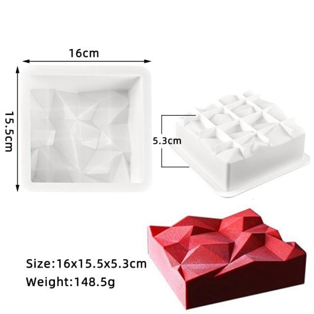 27 Style Silicone Cake Molds Pastry Bakeware Set Non-Stick Mousse Mould Party Dessert Baking Tools Decorating Pan Kitchen Tools Silicone Cupcake Baking Cups Food Grade Non-Stick Silicone Muffin Liners Stevvex