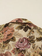 FloraKnit Buttoned Jacket: Cozy Style with Pockets