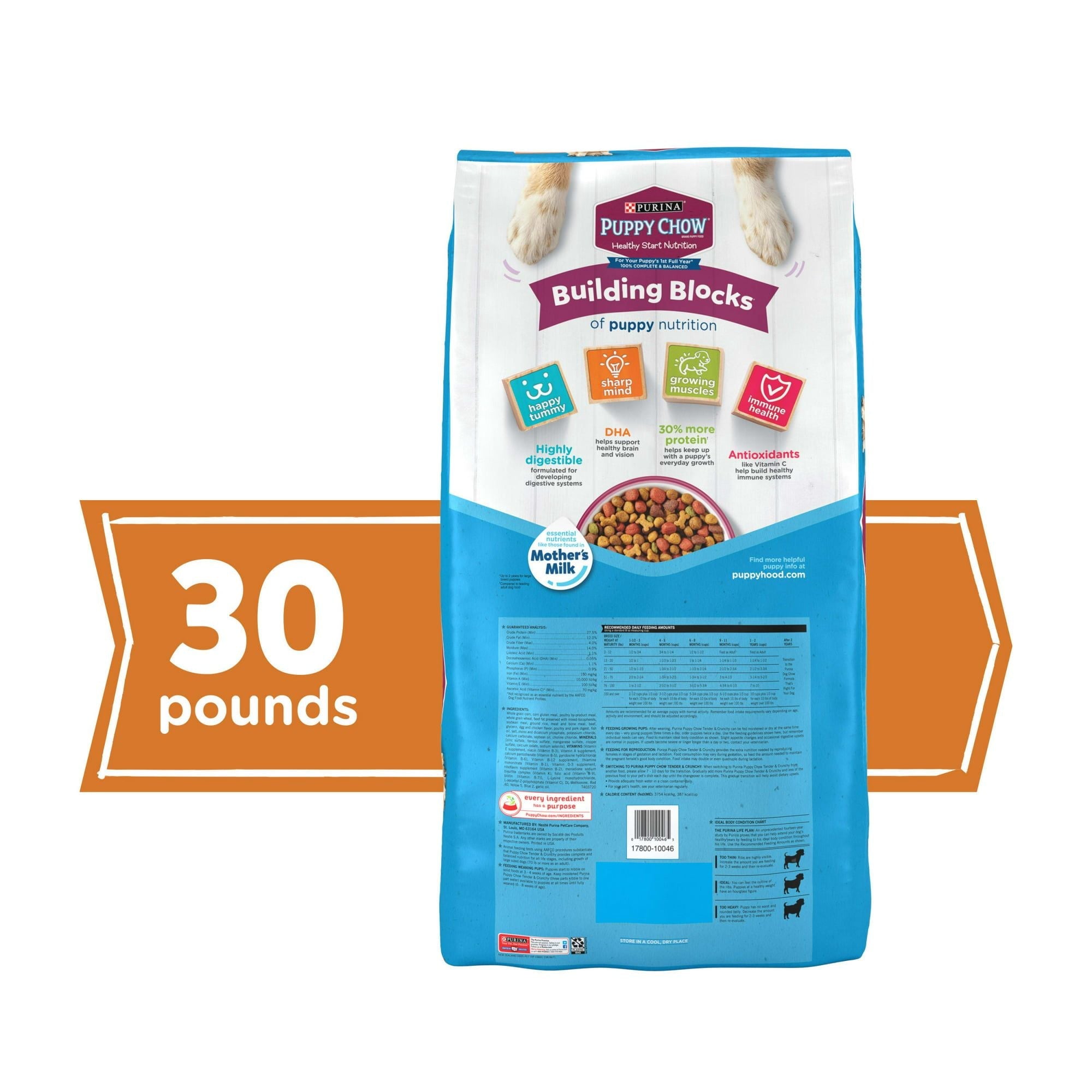 Purina Puppy Chow High Protein Dry Puppy Food, Tender & Crunchy With Real Beef, 30 lb. Bag EasyOptionXY LLC
