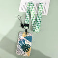 Green Plant Series Simple Fashion Lanyard Card Cover - SJB-DIAMOND ELITES