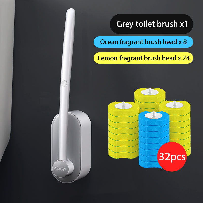 Disposable No Dead Angle Toilet Cleaning Brush Pi-Mart