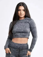 Long-Sleeve Crop Top - SJB-DIAMOND ELITES