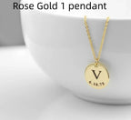 Personalized Pendant Stainless Steel Necklace