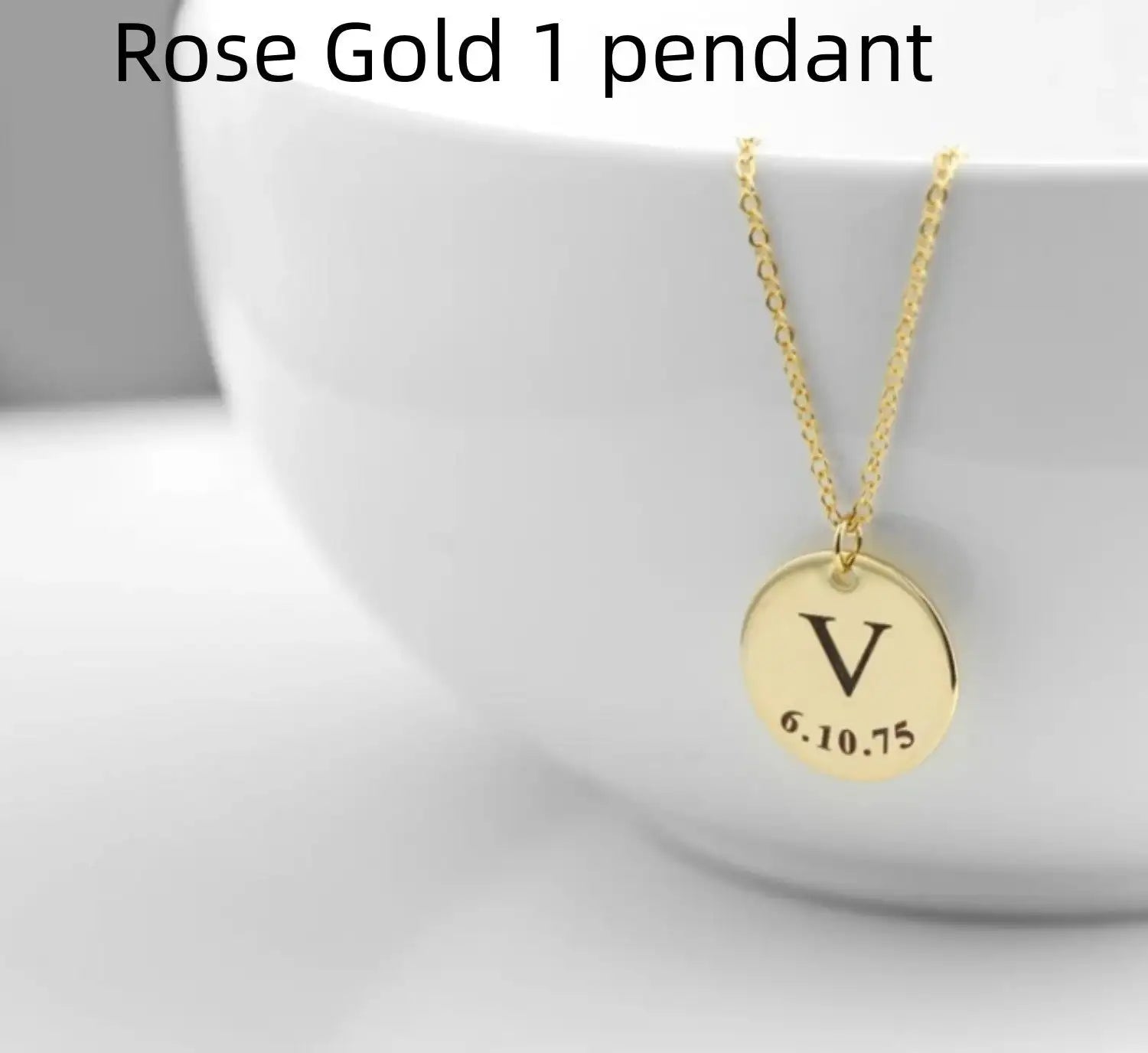 Personalized Pendant Stainless Steel Necklace