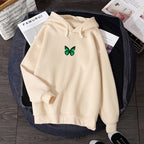 Butterfly print hoodie Pi-Mart