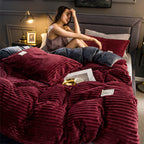 Single Double Quilt Cover Three-piece Set Winter Body Keep Warm Pi-Mart