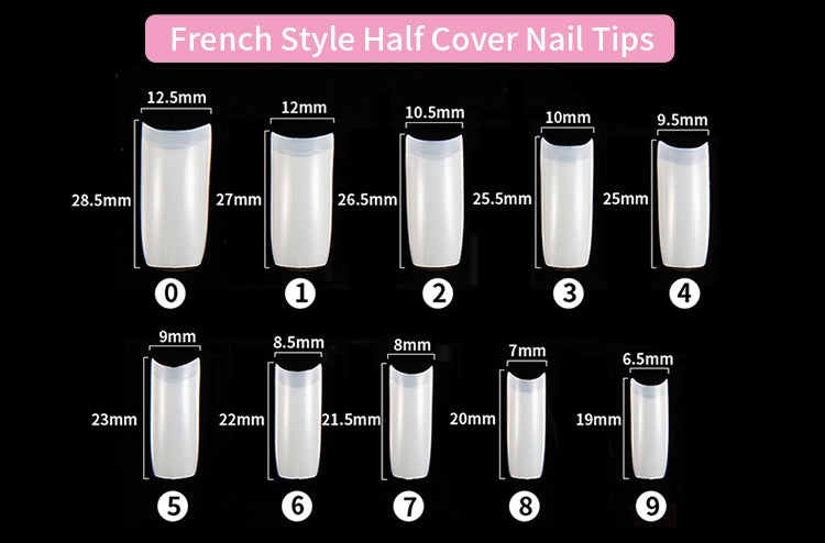 500 French nails Pi-Mart