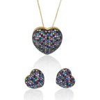 Zircon Earring Necklace Set Pi-Mart