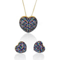 Zircon Earring Necklace Set Pi-Mart