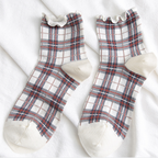Vintage Check Ladies Socks
