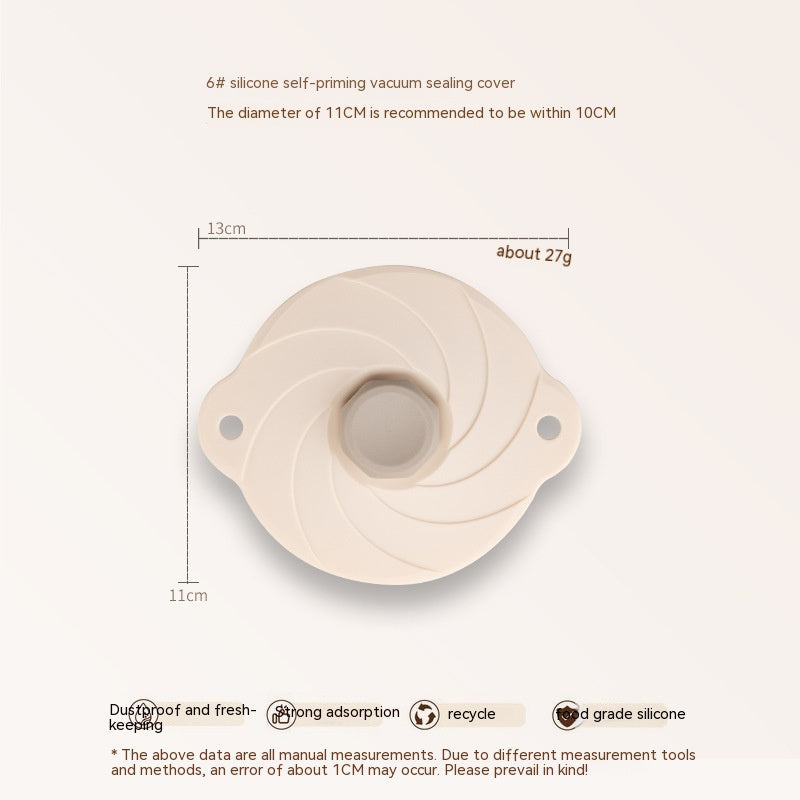 Lid For Airtight Container Vacuum Self-priming Seal Kitchen Gadgets Pi-Mart