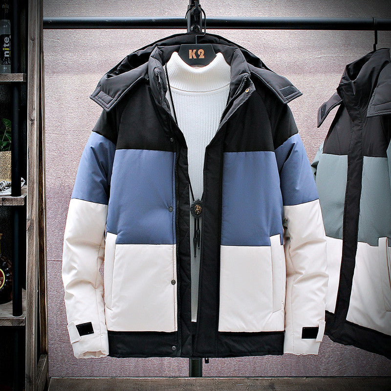 Youth Warm And Thick Hooded Cotton Jacket Pi-Mart