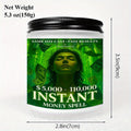 1pc 5. 3 Oz Instant Money Spell Casting Scented Candle Soybean Wax Gift Idea For Women Men Adult Bestie Coworker Husband Wife Him Her Son Daughter Dad Mum Sister Brother Family On Birthday Xmas New Year Funny Unique Essential Lootquake LLC