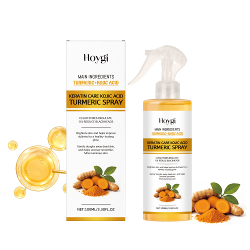 Hoygi Kojic Acid Turmeric Exfoliating Spray Gently Cleanses Facial Keratin And Is A Portable Skin Care Spray Lootquake LLC
