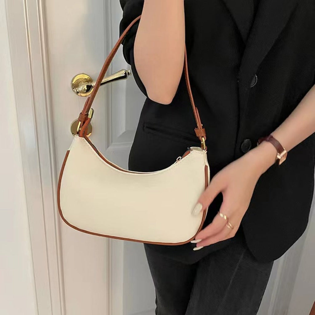 Elegant Small Shoulder Purse – Stylish Underarm Bag & Half Moon Bag for Women, Perfect Autumn Hobo Shoulder Handbag
