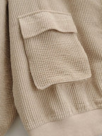 Fashion Two-piece Hooded Sweatshirt With Loose Pockets