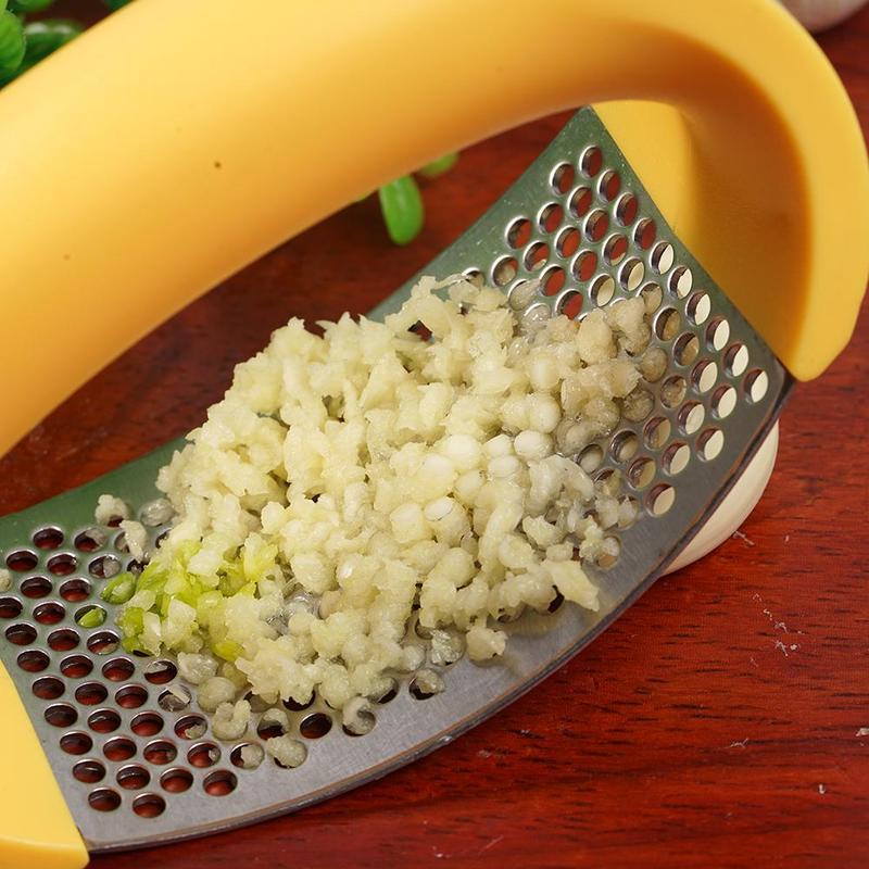 Stainless Steel Garlic Masher Garlic Press Household Manual Curve Fruit Vegetable Tools Kitchen Gadgets Pi-Mart