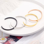 Unisex Stainless Steel Bangle Bracelet Pi-Mart