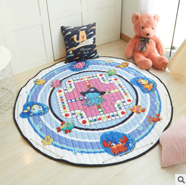 Explosion models Ins cotton car storage mat storage toy mats Round outing children climbing mat storage bag Pi-Mart