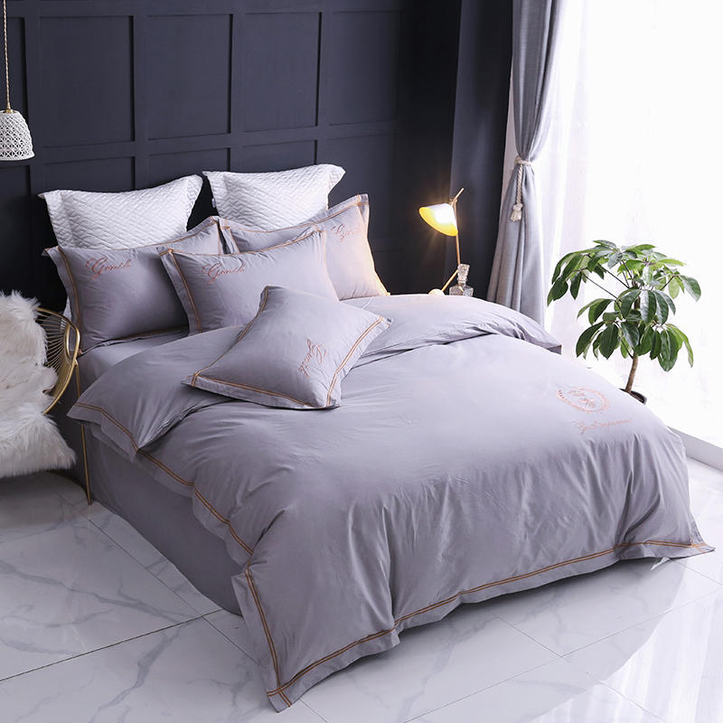Four-piece Household Simple Cotton Bed Duvet Cover Pi-Mart