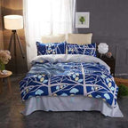New Quilt Cover Simple Bed Sheet Cartoon Supplies Four-piece Set Pi-Mart