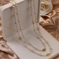 Retro Multi-layer Pearls Necklace Fashion Long Sweater Chain Versatile Accessories For Women Pi-Mart
