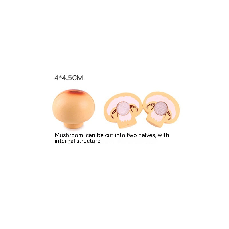 Wooden Vegetable Magnetic Children's Play House Cut Fruit Toys Pi-Mart