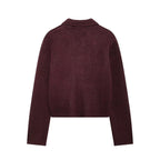 Plain Stitch Bomber Jacket Outer Women's Clothing Pi-Mart