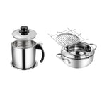 Stainless Steel Telescopic Folding Basket Frying Basket French Fries Degreasing Kitchen Tool Pi-Mart
