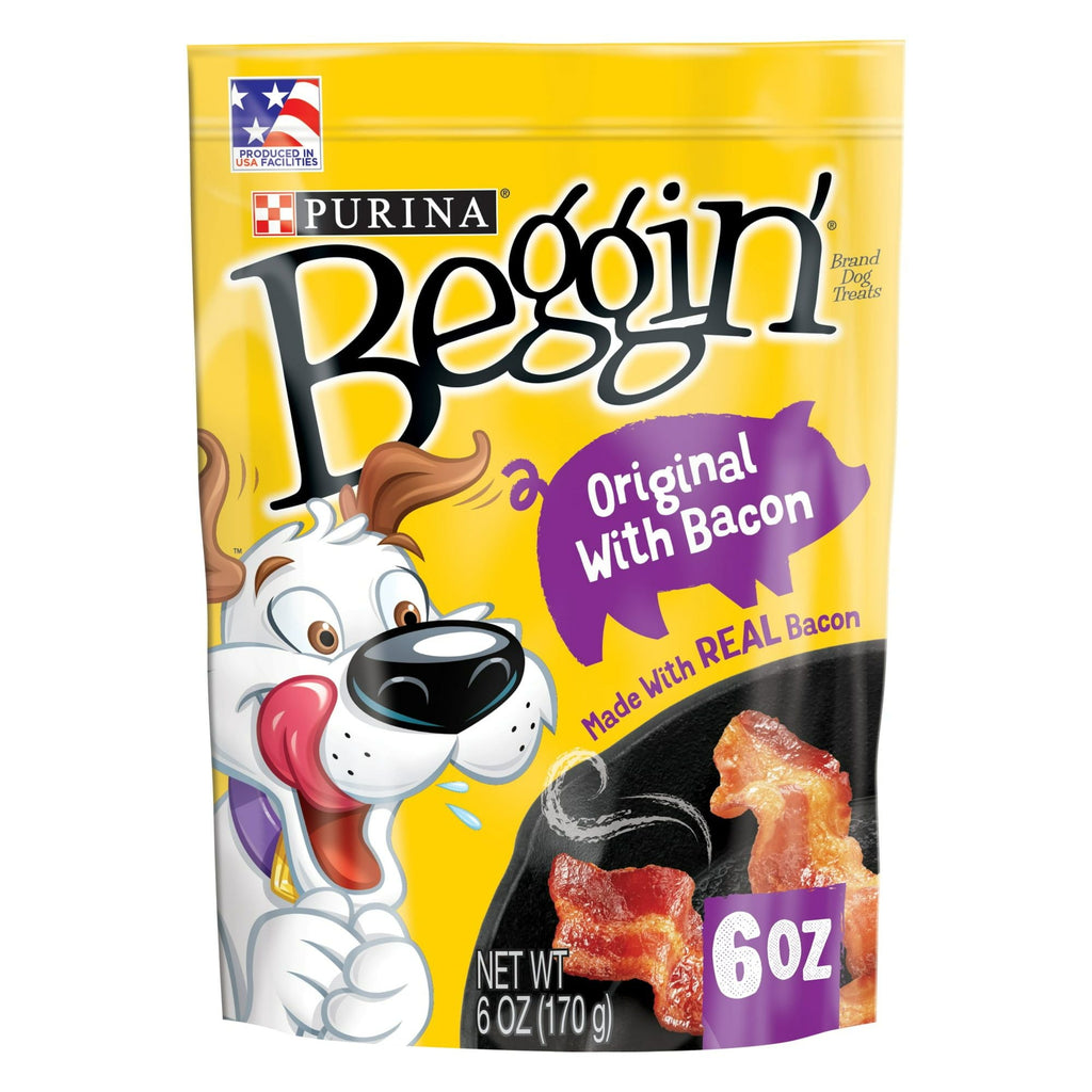 Purina Beggin Original with Bacon Treats for Dogs 6 oz Pouch EasyOptionXY LLC