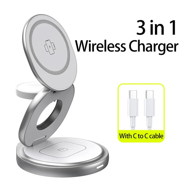 3 In 1 Metal Wireless Charger Pi-Mart