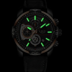 Men's Elegant Waterproof  Watch With Leather Straps   Business Style Watches Unique Design Perfect Gift For Your Man Stevvex