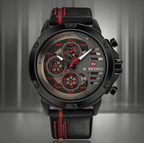 Men's  Sports Waterproof Watch With Chronometers And Leather Belt Multifunction Wristwatch Unique Design Perfect Gift - SJB-DIAMOND ELITES