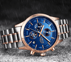 Men's Waterproof  Watch With Chronometers And Date Display Unique Design Perfect Gift Stevvex