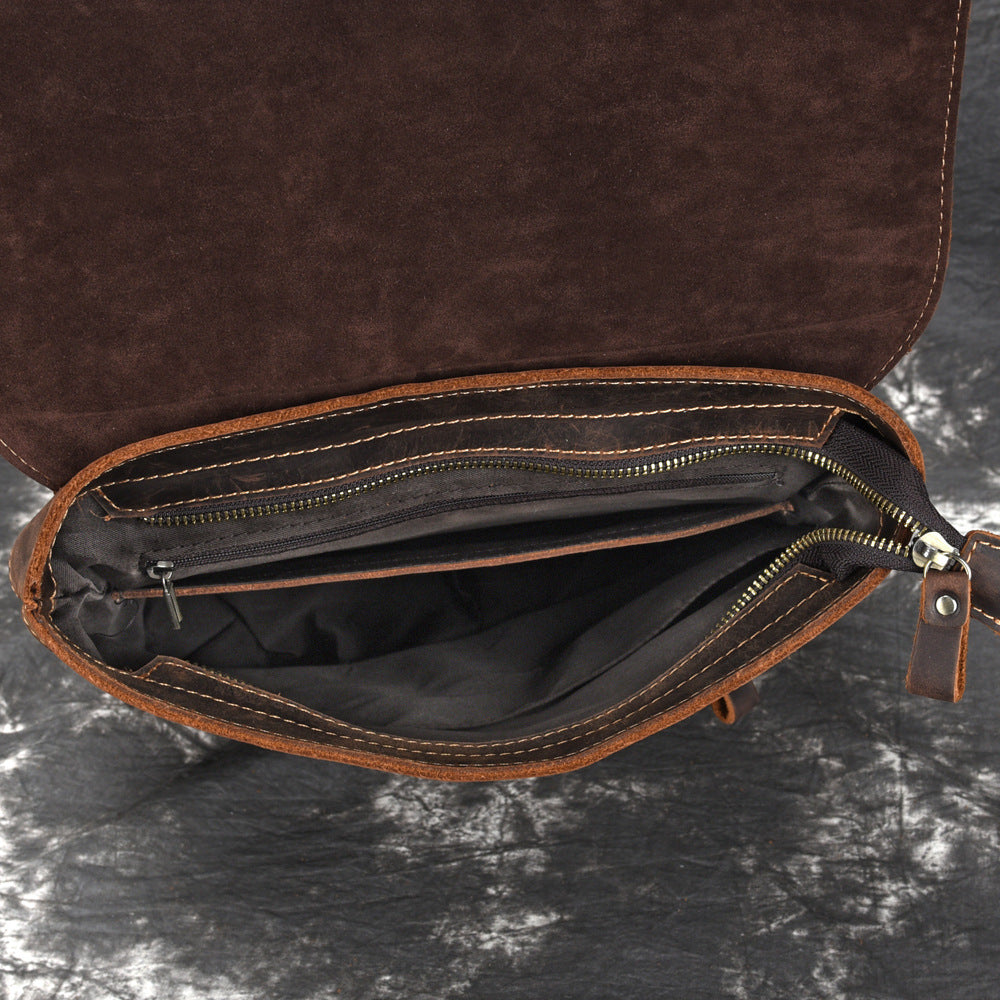 Retro Casual Large-capacity First Layer Leather Travel Bag Pi-Mart