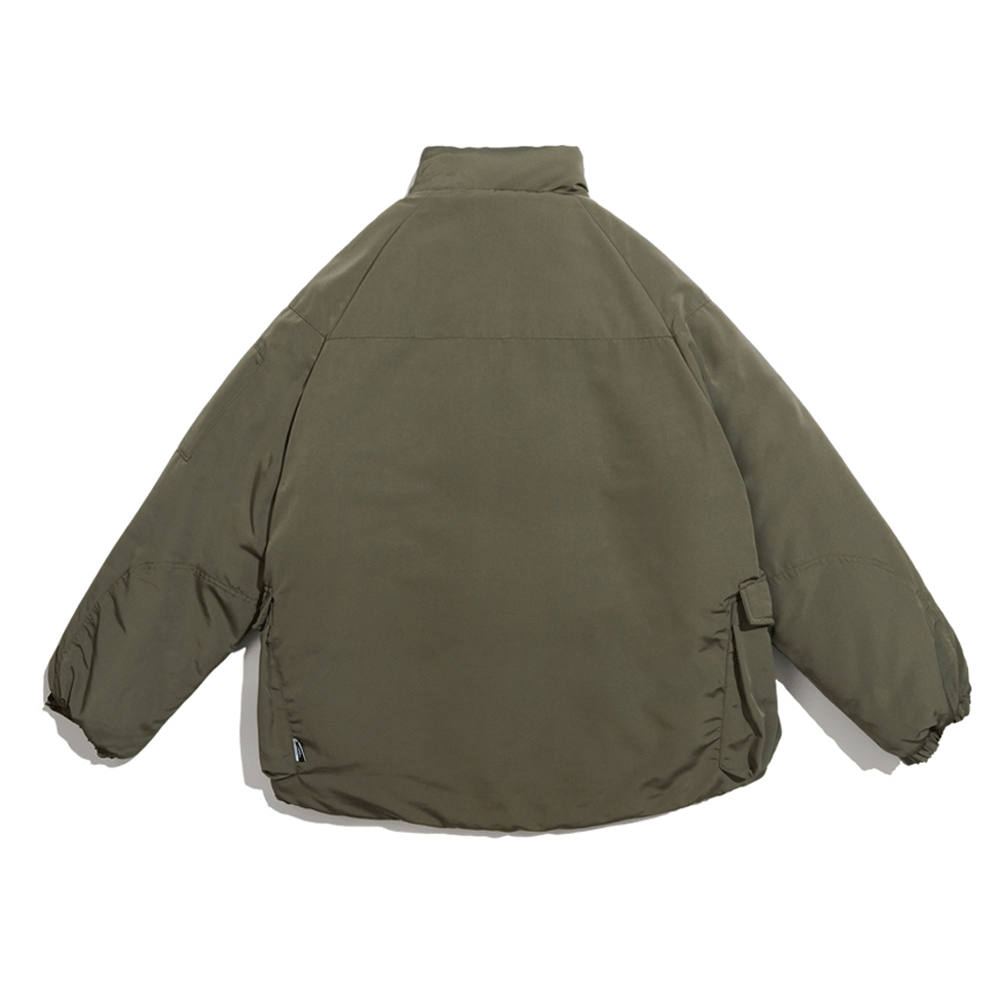 Padded Jacket Men's Street Fashion Brand Loose Stand Collar