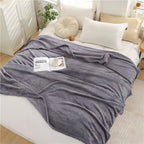 Fluffy Plaid Winter Bed Blankets by Pi Mart