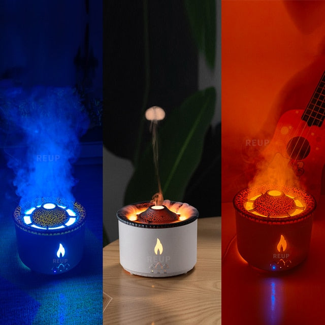 Diffuser Humidifier with Smoke Ring Night Lamp - SJB-DIAMOND ELITES