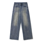 Men's Worn Looking Washed-out Loose Straight All-matching Jeans Lootquake LLC