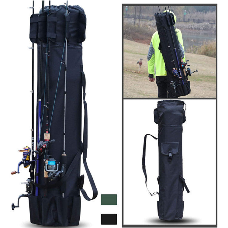 Cylinder Outdoor Fishing Bag Multifunctional Fishing Rod Bag Sea Rod Fishing Gear Storage Bag Pi-Mart