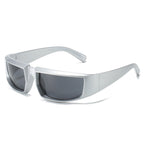 Super Texture Cool Sunglasses Futuristic Technology Punk Pi-Mart