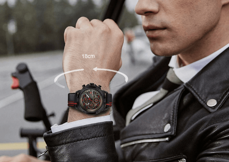 Men's  Sports Waterproof Watch With Chronometers And Leather Belt Multifunction Wristwatch Unique Design Perfect Gift - SJB-DIAMOND ELITES