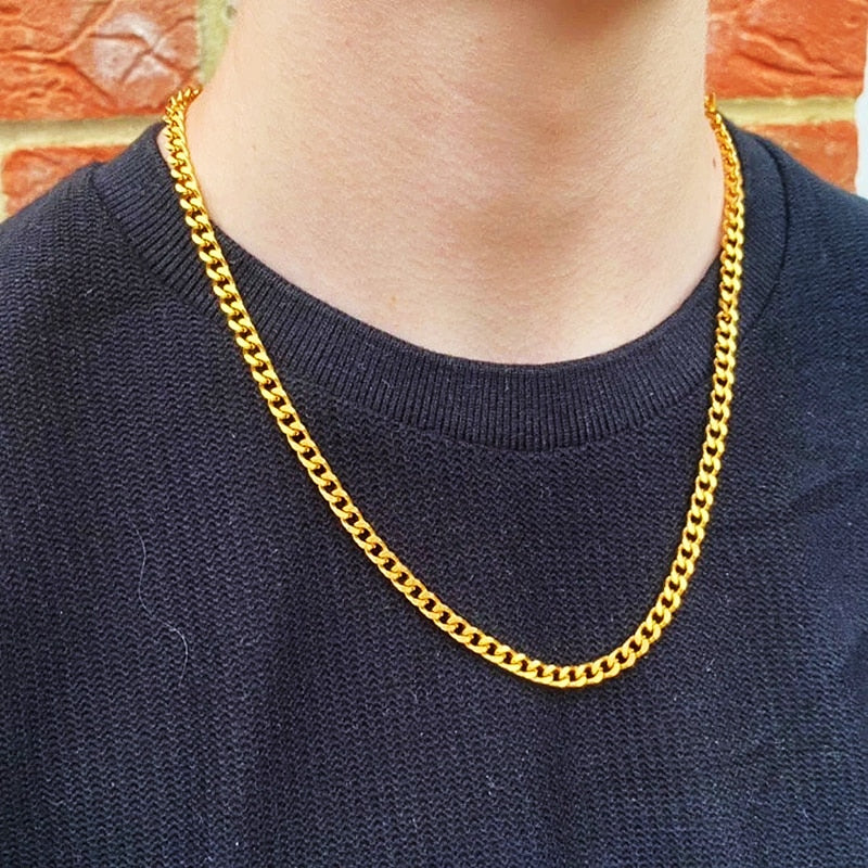 Daily Wearing Cuban Link Chain Choker Pi-Mart
